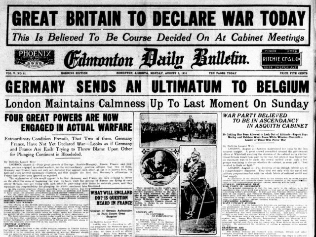 Duits ultimatum aan België