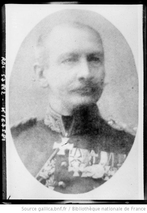 Etappen-Kommandant majoor von Manteuffel, bevelhebber over de Kommandantur Leuven-Tienen-Tervuren (foto Bibliothèque nationale de France)